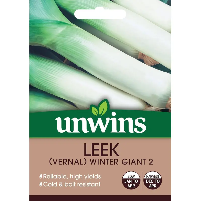Unwins Leek (Vernal) Winter Giant 2 Seeds