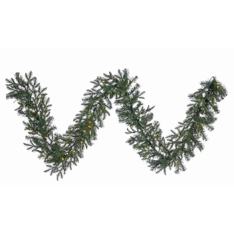 9' x 12" Hillsdale Noble Garland w/ Clear Lights