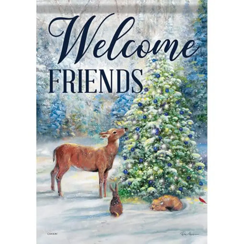 Carson, Winter Friends Garden Flag