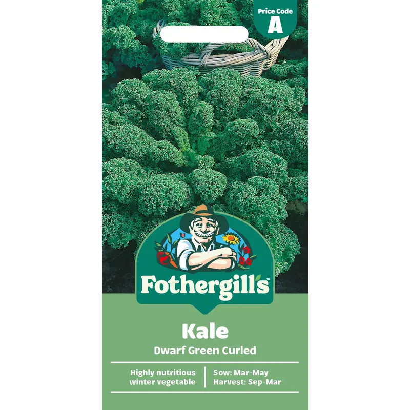 Fothergills Kale Dwarf Green Curled Seeds