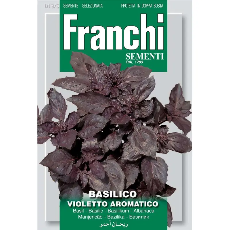 Franchi Basil Violetto Aromatico Dark Opal Seeds