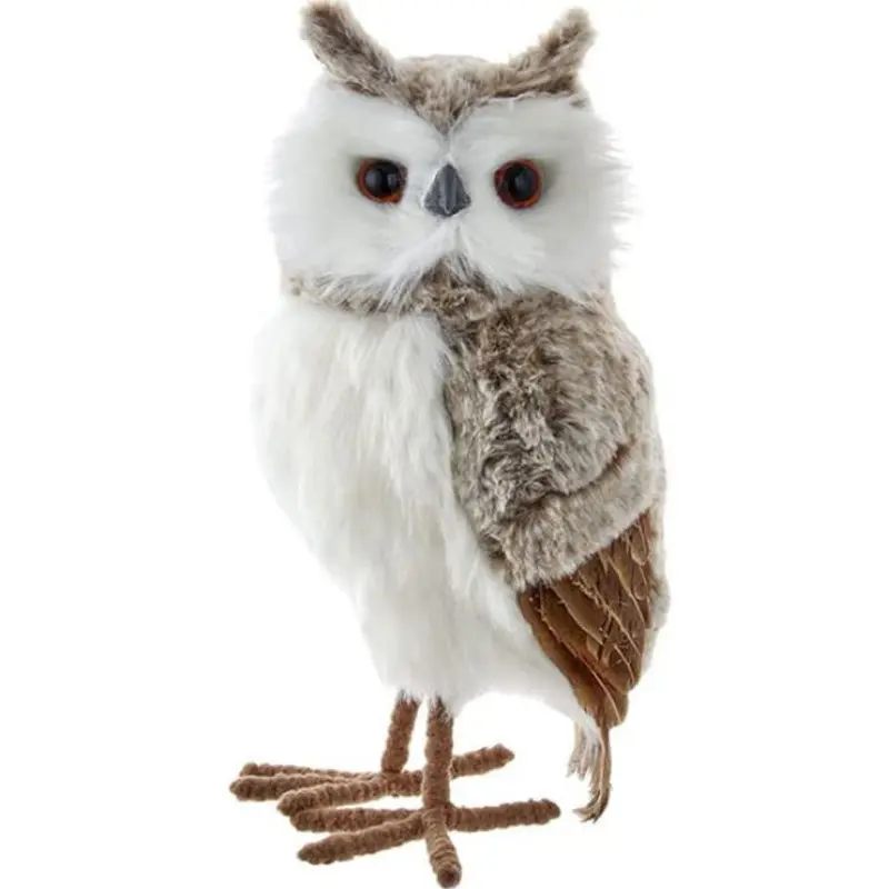 Kurt Adler, Owl Ornament, Gray & Brown, 13.5"