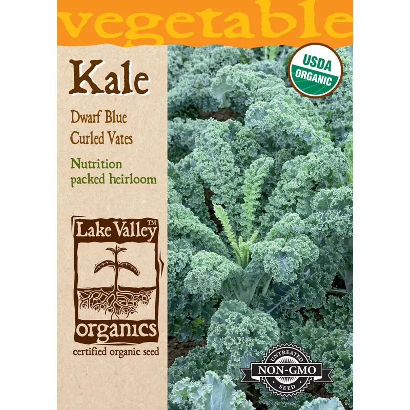 Lake Valley, Kale, Dwarf Blue Curled Vates Organic