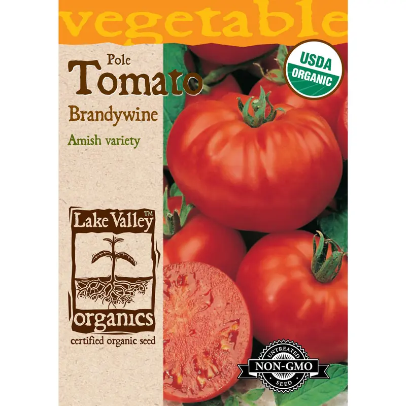 Lake Valley, Tomato, (Pole) Brandywine Red Organic