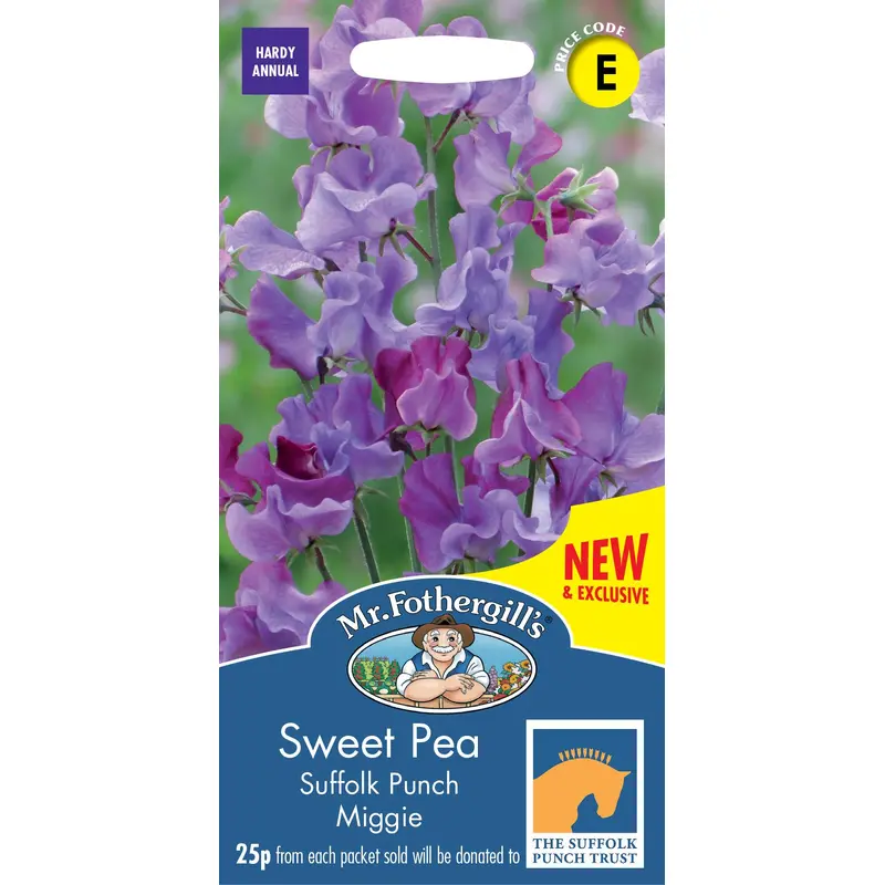 Mr Fothergills - Flower - Sweet Pea - Suffolk Punch - 20 Seeds