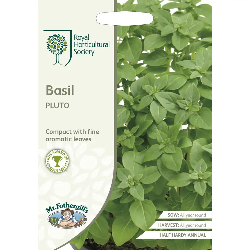 Mr Fothergills RHS Basil Pluto 300 Seeds