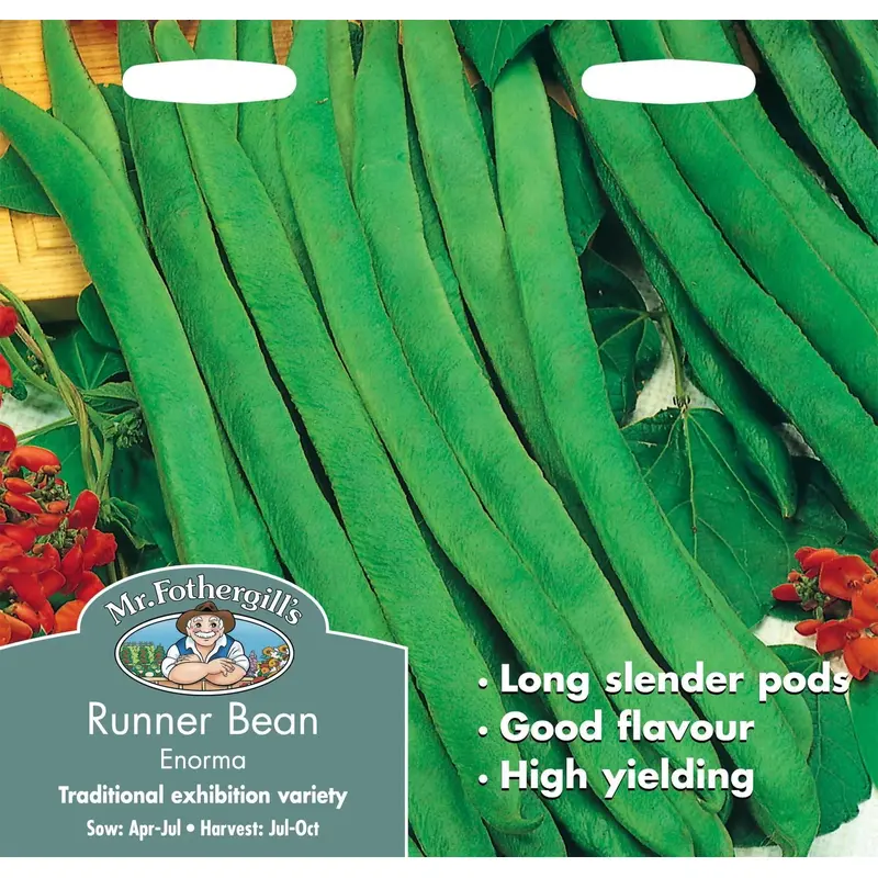 Mr Fothergills Runner Bean Enorma 50 Seeds