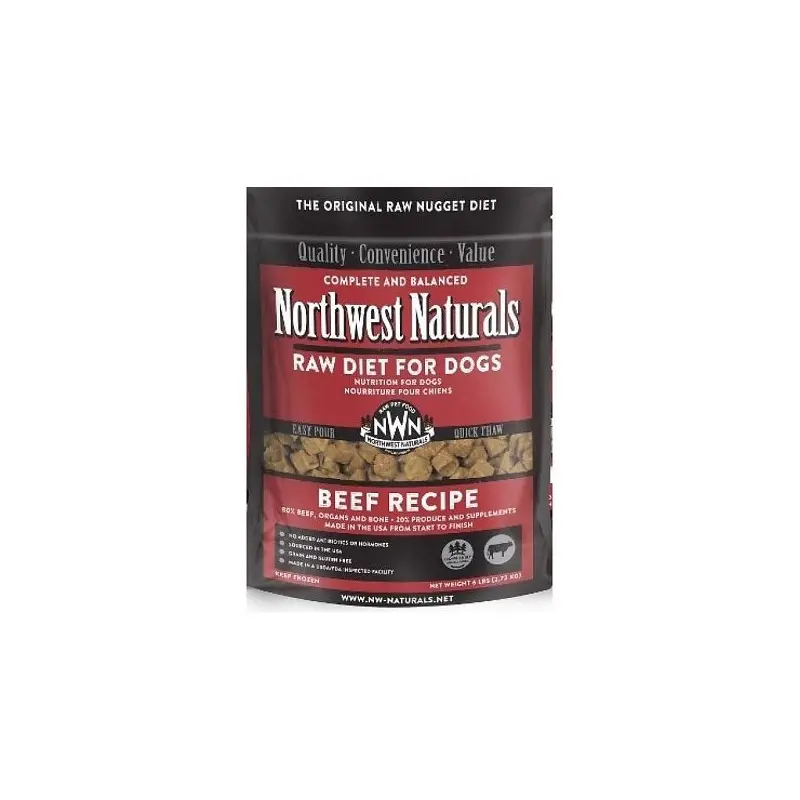 Northwest Naturals Frozen Beef Nuggets, 6 lb
