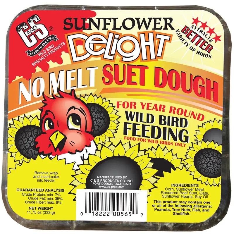 Sunflower Delight No Melt Suet Dough, 11.75 oz.
