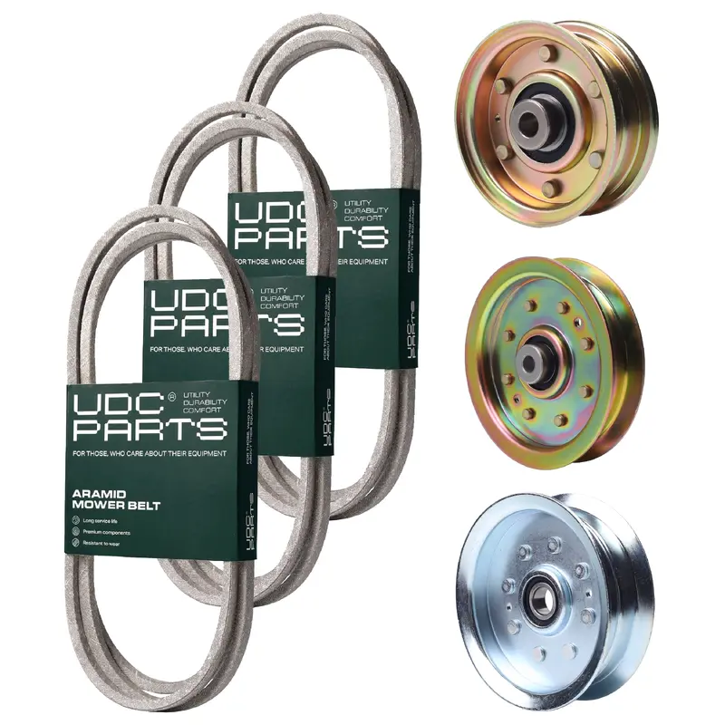 UDC Parts Mower Kit / Belt 754-04045 + Belt 754-04060 + Belt 754-0467 + Pulley 756-04224 + Pulley 956-04129 + Pulley GY20629 / Fits Yard-Man LT-42