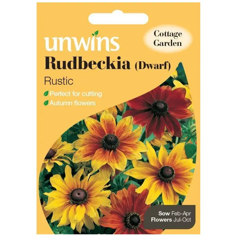 Unwins Rudbeckia Dwarf Rustic 150 Seeds