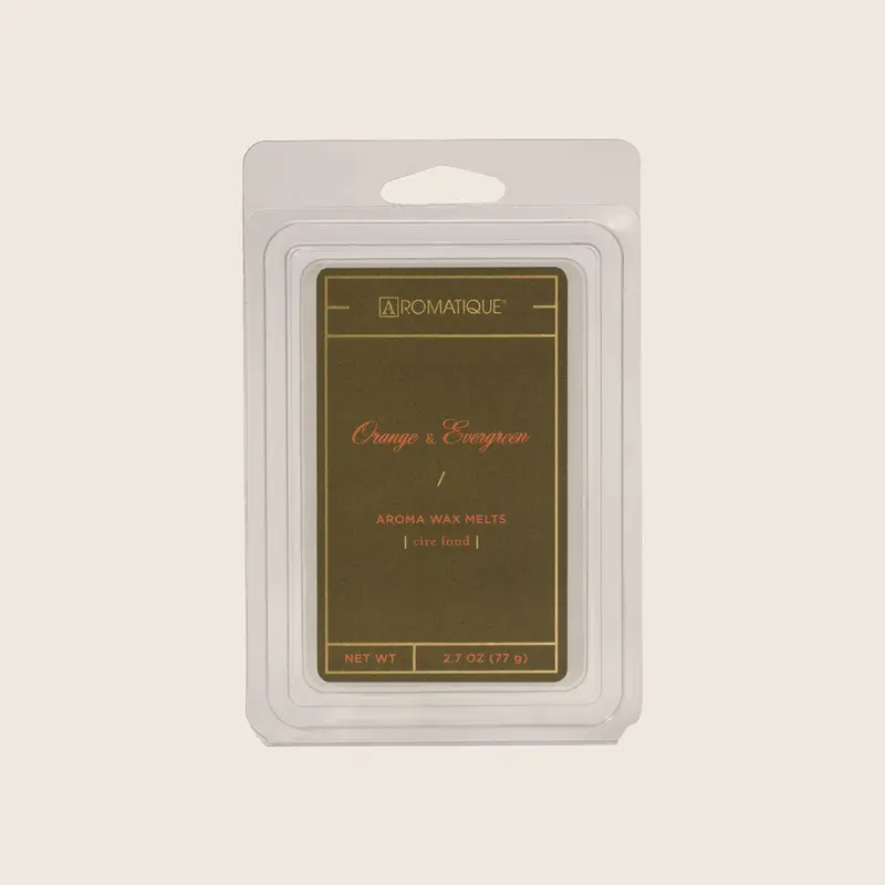 Aromatique, Orange & Evergreen - Wax Melt, 2.7 oz.