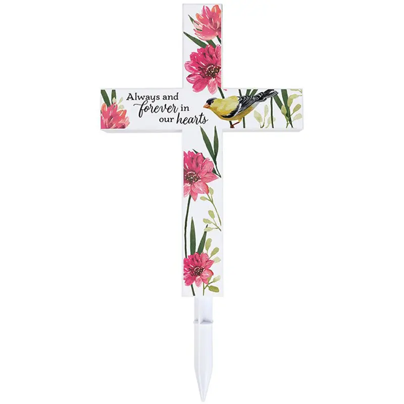 Carson, Always & Forever Solar Cross Stake
