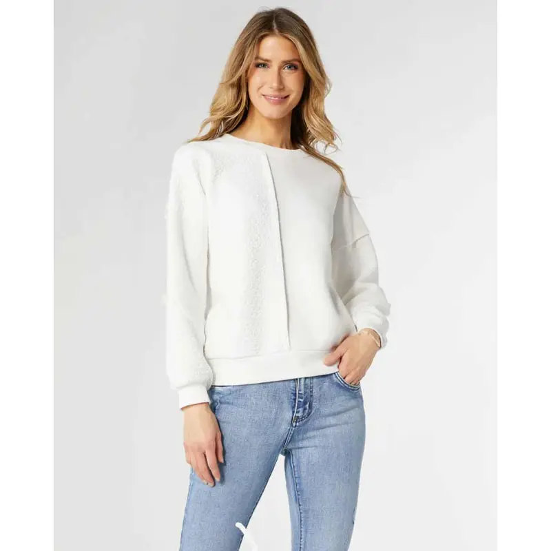 Coco+Carmen, Quilted Pieced Top, Off White