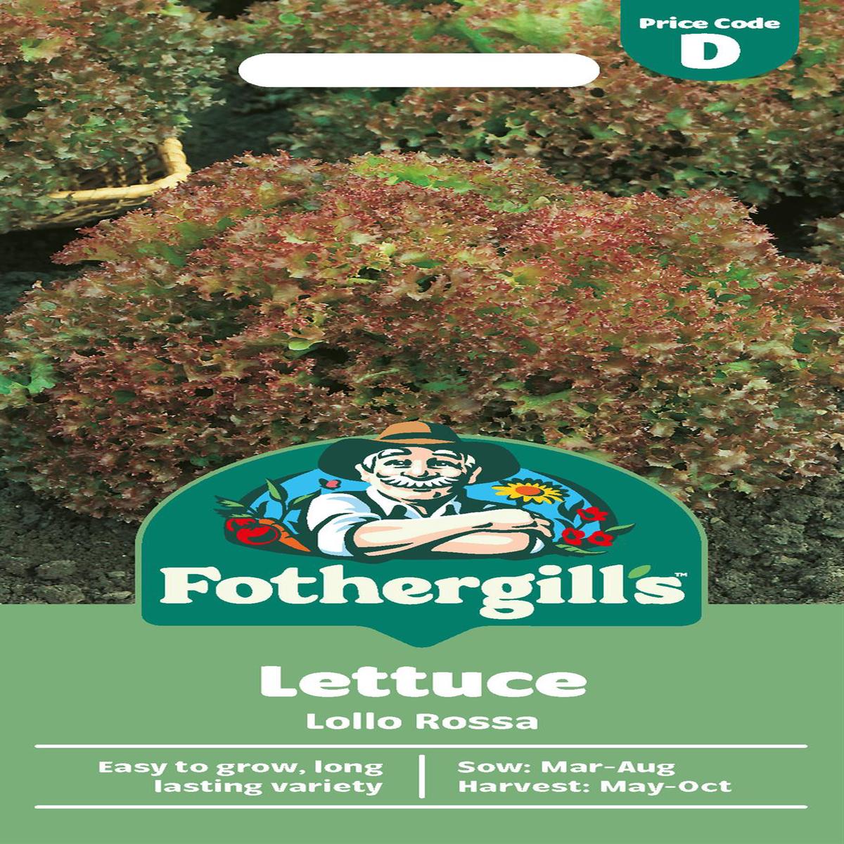 Fothergills Lettuce Lollo Rossa Seeds