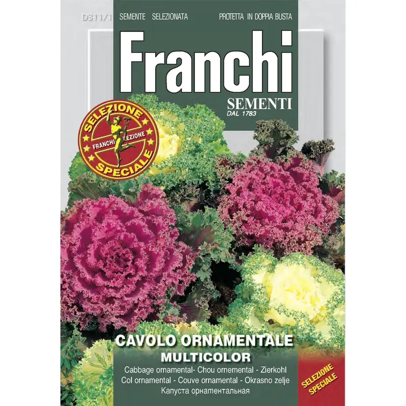 Franchi Seeds of Italy Ornamental Cabbage Multicolour Seeds