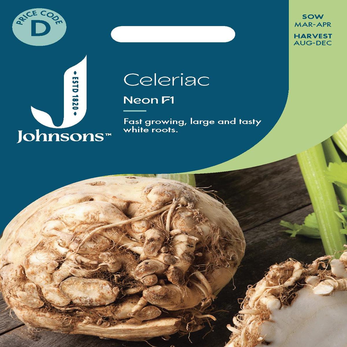 Johnsons - Celeriac Neon F1 - 250 Seeds