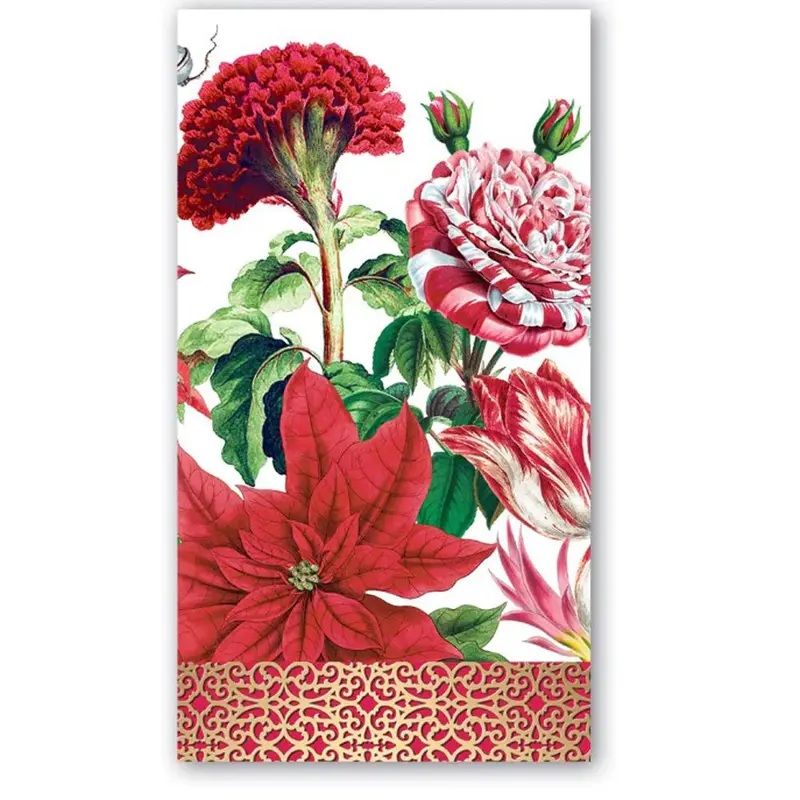 Michel Design Works, Christmas Bouquet Hostess Napkin, 15 ct