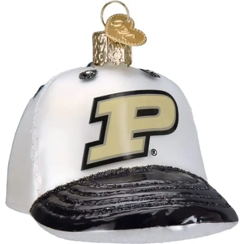 Old World Christmas, Purdue Uni. Baseball Cap Ornament