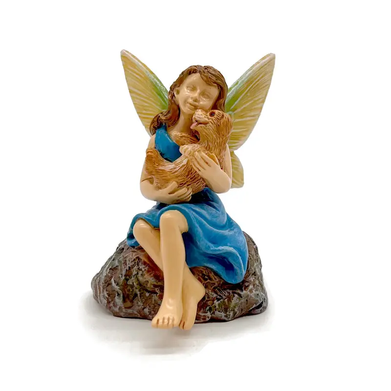 Playful Pup - Fairy With Puppy
