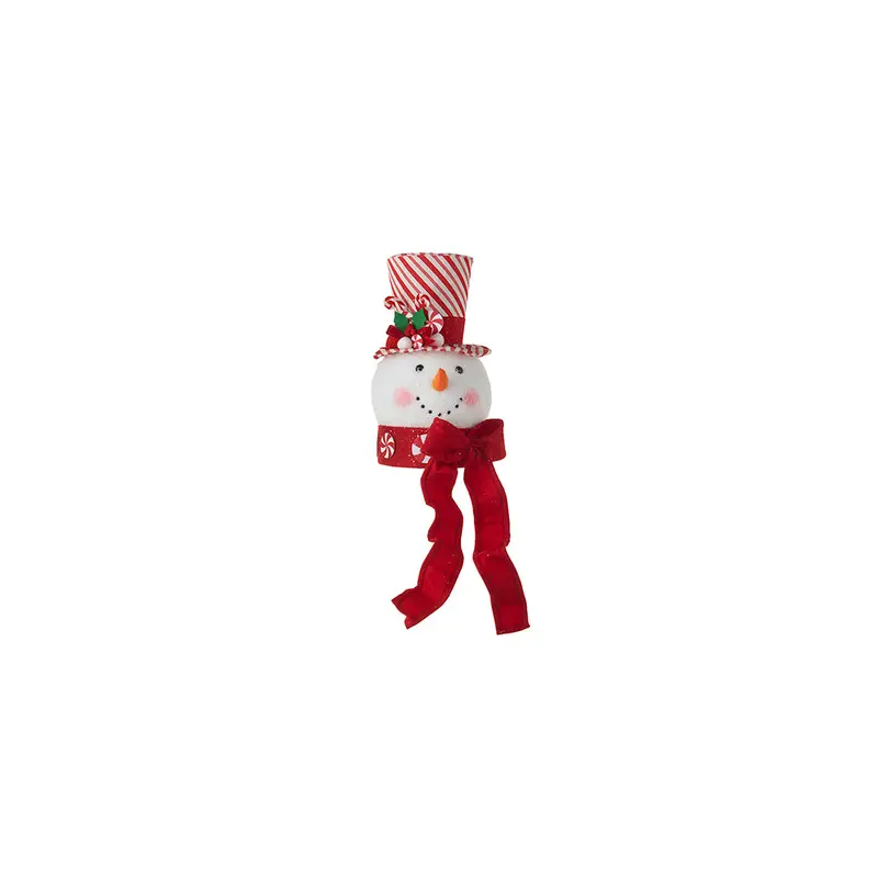 RAZ, Snowman Head Tree Topper, 14.5"