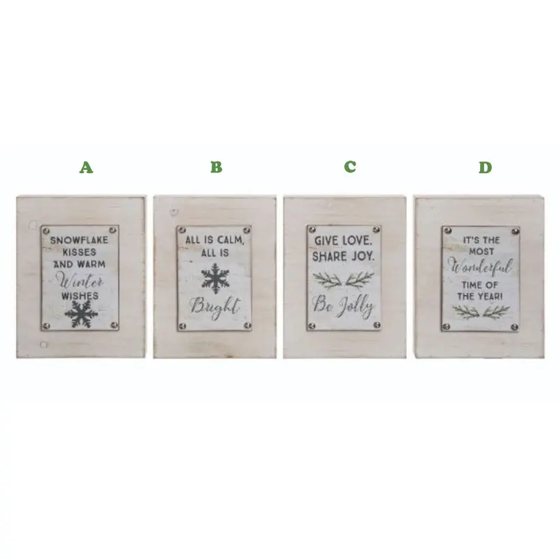 Transpac, Birch Block Decor, Assorted and Sold Separately