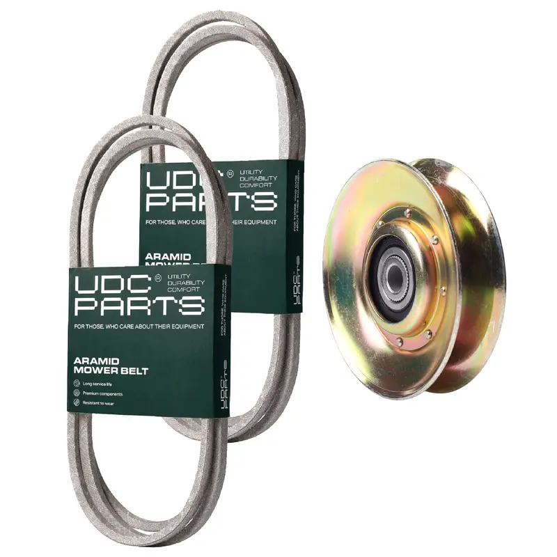 UDC Parts Mower Kit / Belt 140294 + Belt 144200 + Pulley 127783 / Fits AYP 446400 CB15H42B CTH14542A CTH14542B CTH14542C CTH14542H CTH14542J CTH14542K CTH1642A CTH1642B CTH1642C CTH16542B HD3Q4E6A