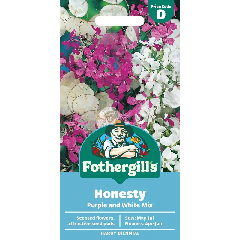 Fothergills Honesty Purple And White Mix Seeds