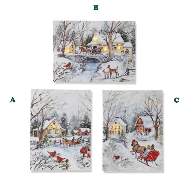 Gerson, Holiday Village Canvas, Battery Operated, Assorted & Sold Separately