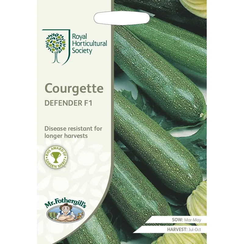 Mr Fothergills RHS Courgette Defender F1 10 Seeds
