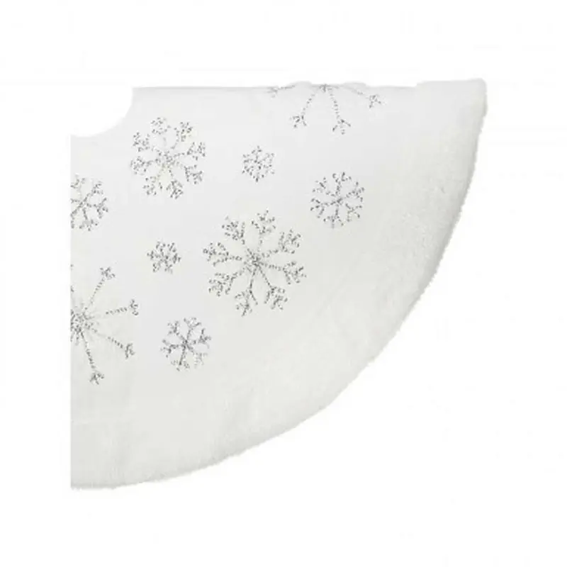 Regency, White Velvet Snowflake Tree Skirt, Various Sizes
