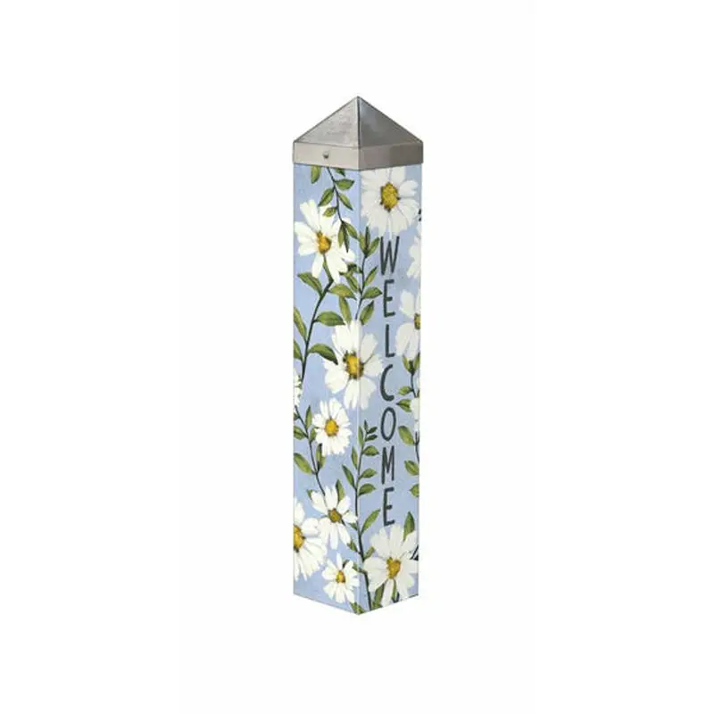 Studio M, Periwinkle Daisies 20" Art Pole