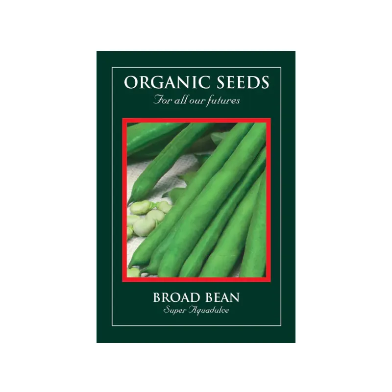 Suffolk Herbs Organic Broad Bean Super Aquadulce 40 Seeds