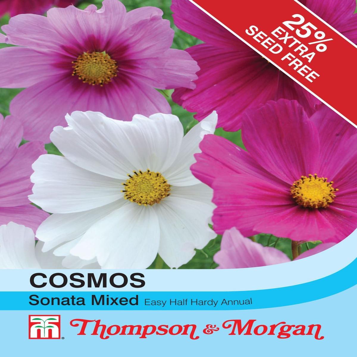 Thompson & Morgan Cosmos Sonata Mixed 30 Seed