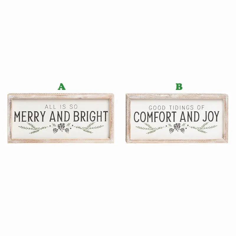Transpac, Christmas Rustic Wall Art, Assorted and Sold Separately