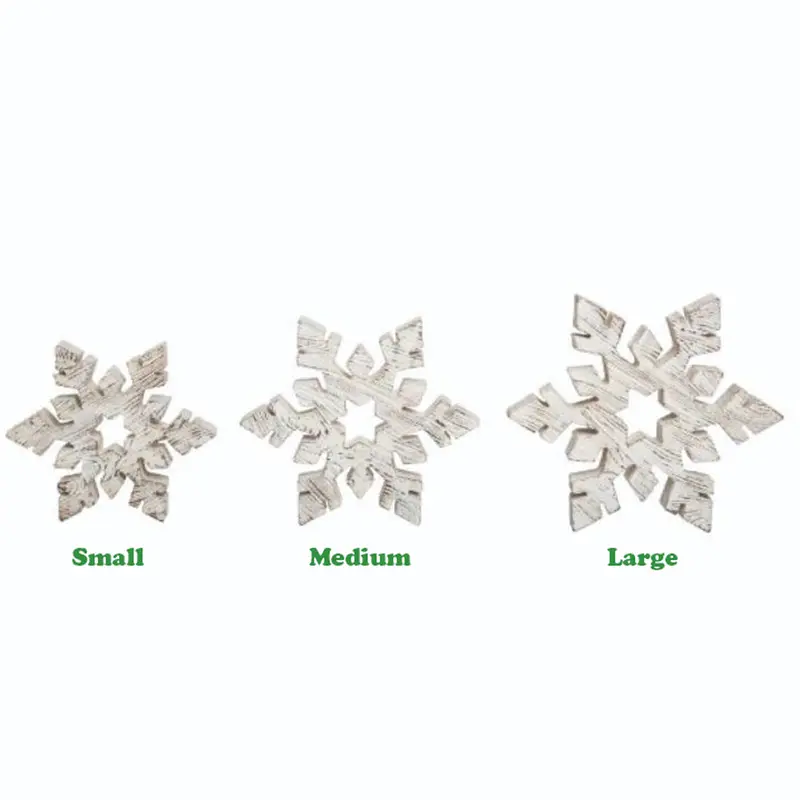 Transpac, Rustic Snowflake, Assorted and Sold Separately