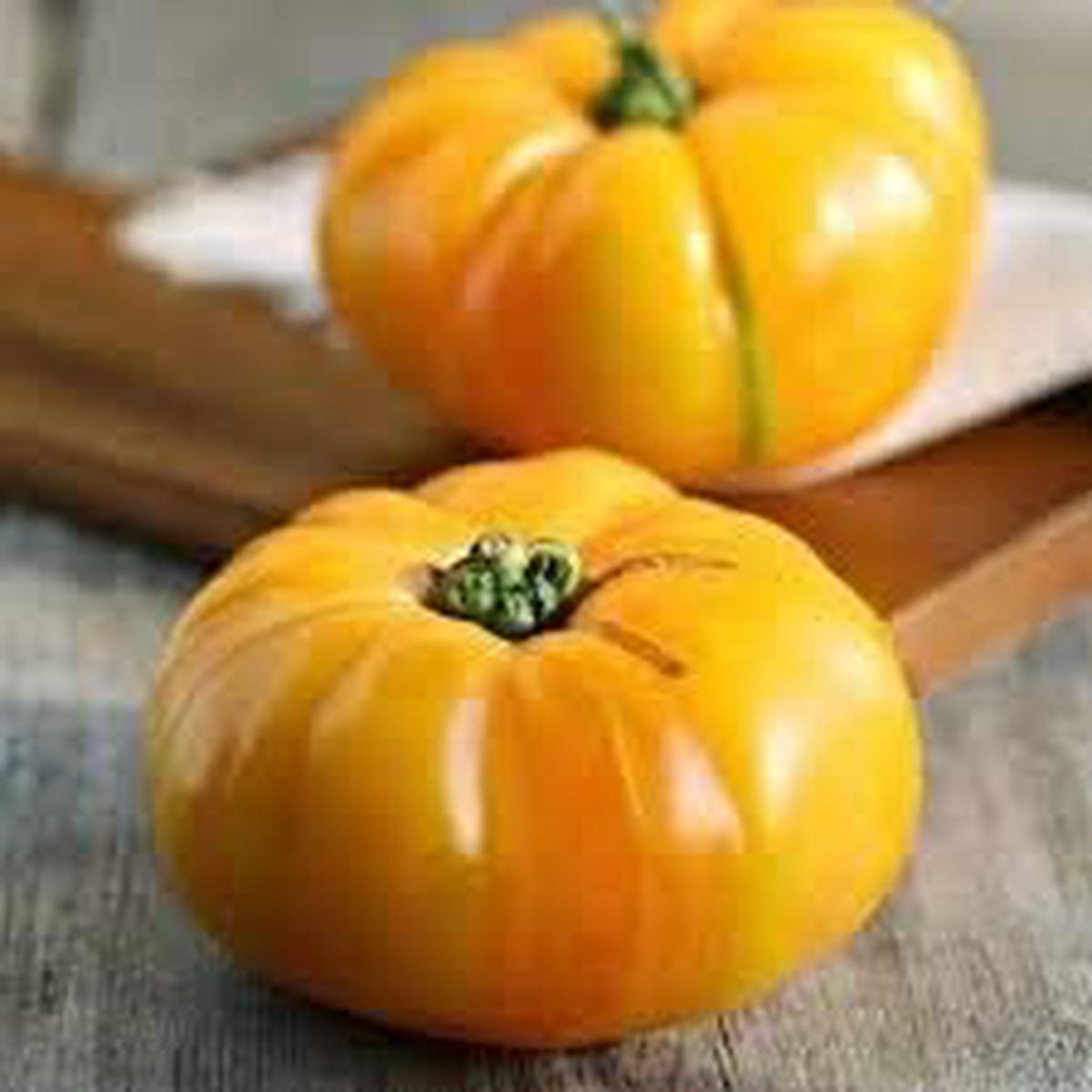 Big Tomato Seeds for Planting Light Orange Heirloom, Non-GMO, High Germination Organic Garden Seeds for Sweet Juicy Crops