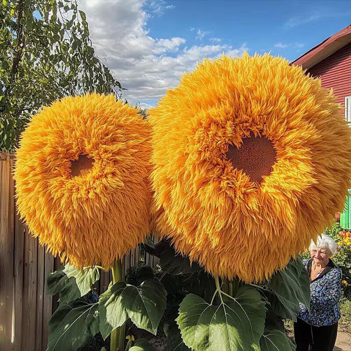 Yellow Teddy Sunflower Seeds for Planting Heirloom Non-GMO, High Germination Organic Garden Seeds