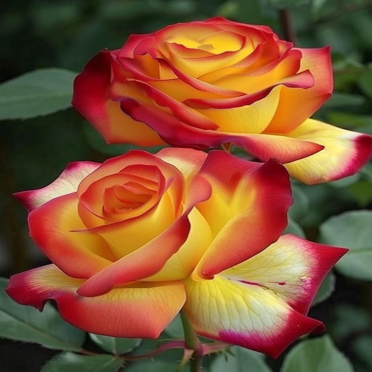 Red Yellow Multi-Color Rose Seeds for Planting Heirloom, Non-GMO, Hardy, High Germination Variety